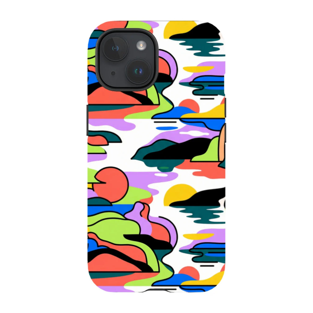 Archipelago Color Motion by Salla Niemi — iPhone 15 Tough Case — Finnaij