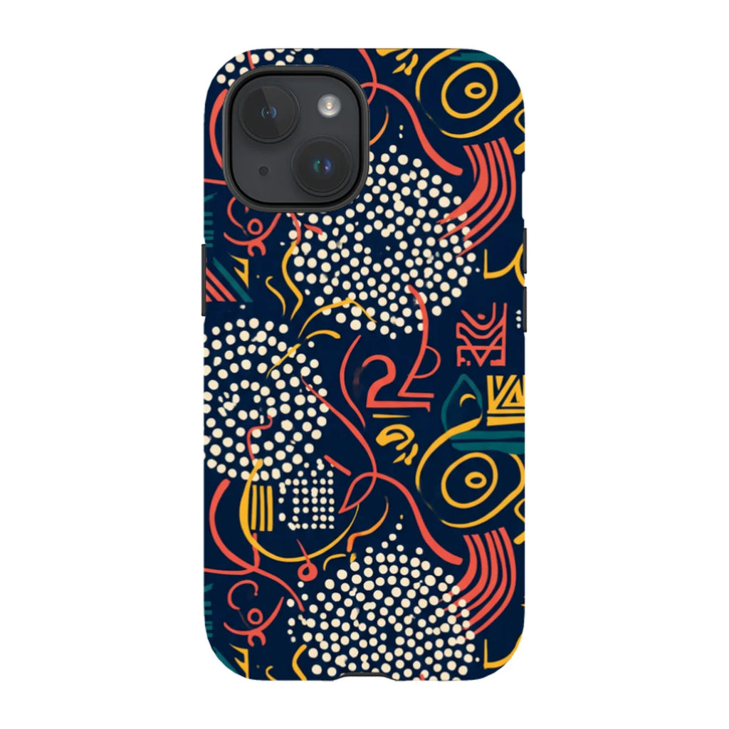 Adire Nightfall by Ada Okoye — Tough Case for iPhone — Finnaij