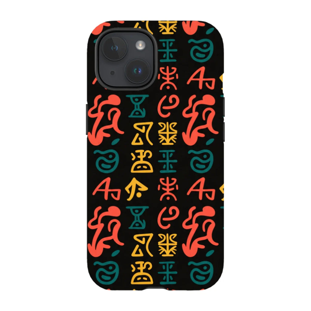 Nsibidi Pulse by Ada Okoye — Tough Case for iPhone — Finnaij
