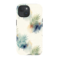 Palm Frond Breeze Pattern by Tobi Akinyemi — iPhone 15 Tough Case — Finnaij