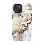 Magnolia Branches by Frida Lövström — iPhone 15 Tough Case — Finnaij