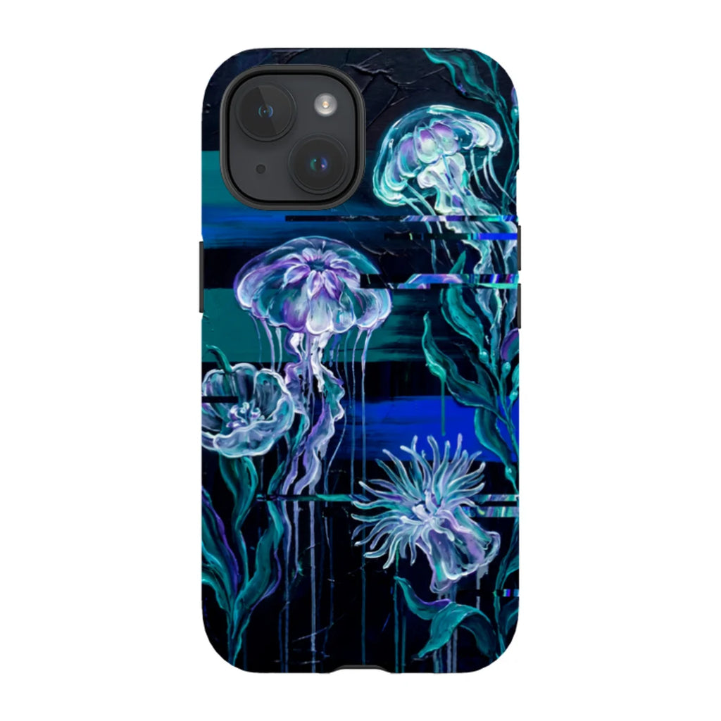 Deep-Sea Underwater Botanical Fantasy by Frida Lövström — iPhone 15 Tough Case — Finnaij