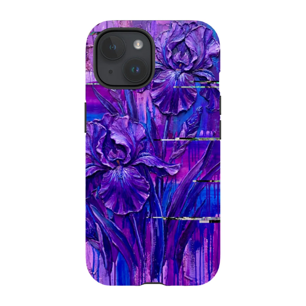 Iris Flowers by Frida Lövström — iPhone 15 Tough Case — Finnaij