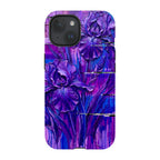 Iris Flowers by Frida Lövström — iPhone 15 Tough Case — Finnaij
