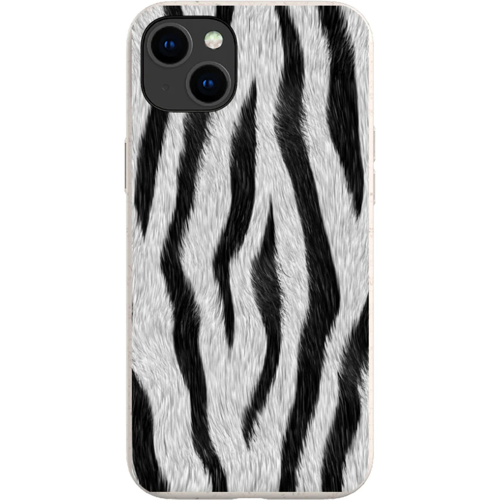 Zebra Groove — iPhone 15 Plus iPhone Bio-degradable Case — Finnaij