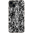 Black-White Grunge — iPhone 15 Plus iPhone Bio-degradable Case — Finnaij