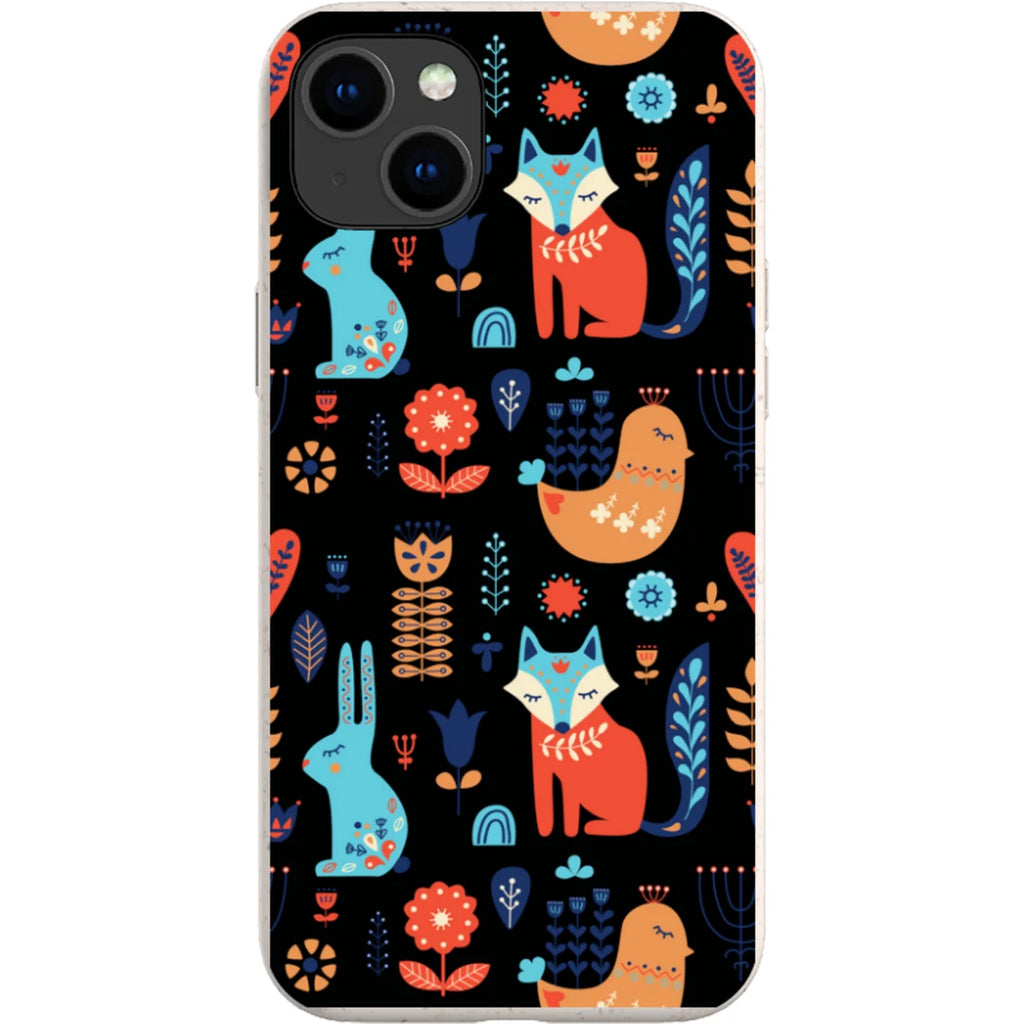Nordic Ornament Black — iPhone 15 Plus iPhone Bio-degradable Case — Finnaij