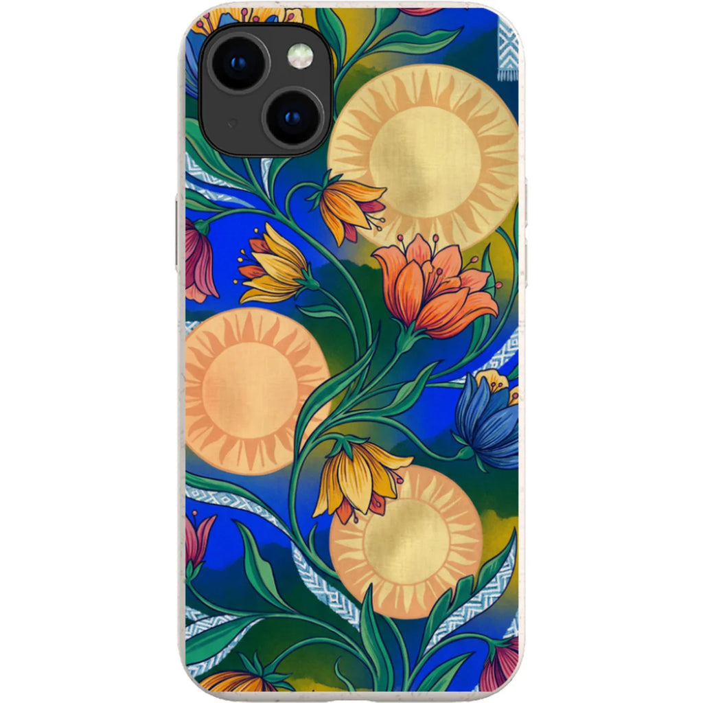 Midnight Sun Garden by Aino Kallio — iPhone 15 Plus iPhone Bio-degradable Case — Finnaij