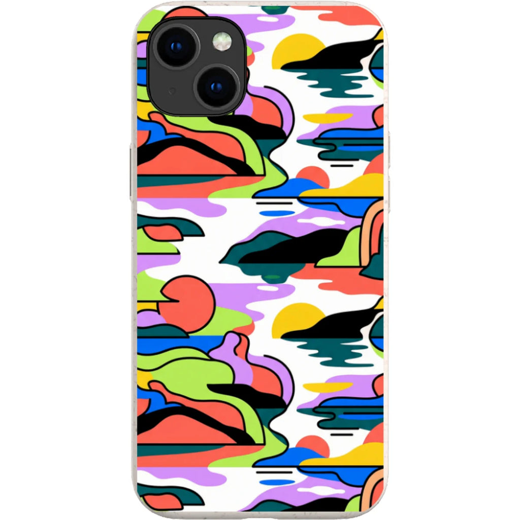 Archipelago Color Motion by Salla Niemi — iPhone 15 Plus iPhone Bio-degradable Case — Finnaij