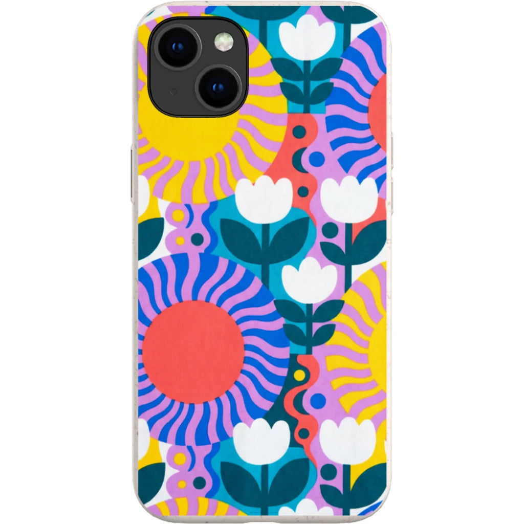Midnight Sun Mod Bloom by Salla Niemi — iPhone 15 Plus iPhone Bio-degradable Case — Finnaij