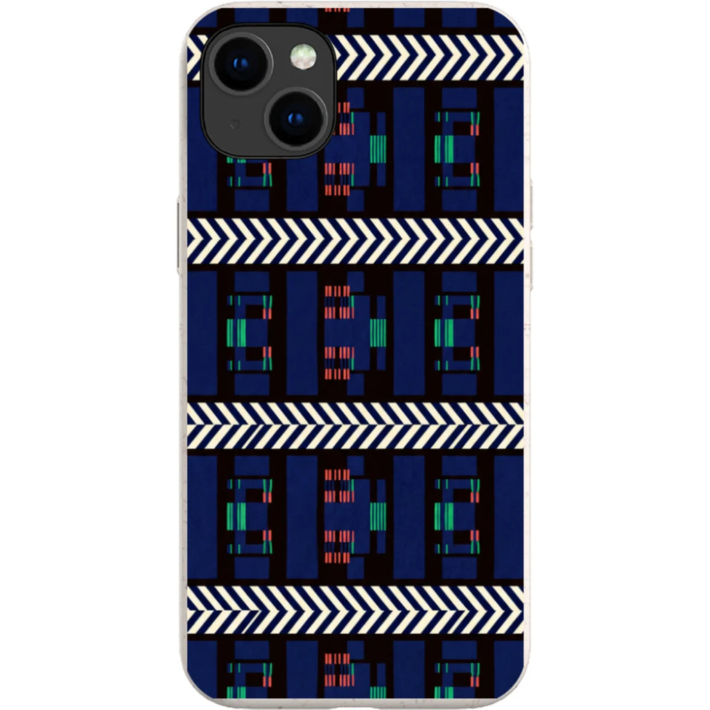 Midnight Aso-Oke by Ada Okoye — iPhone 15 Plus iPhone Bio-degradable Case — Finnaij