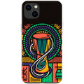 Talking Drum Halo by Ada Okoye — iPhone 15 Plus iPhone Bio-degradable Case — Finnaij