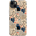 Sandstone Adire by Ada Okoye — iPhone 15 Plus iPhone Bio-degradable Case — Finnaij