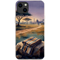 Aso-Oke Accent in the Landscape by Tobi Akinyemi — iPhone 15 Plus iPhone Bio-degradable Case — Finnaij