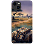 Aso-Oke Accent in the Landscape by Tobi Akinyemi — iPhone 15 Plus iPhone Bio-degradable Case — Finnaij