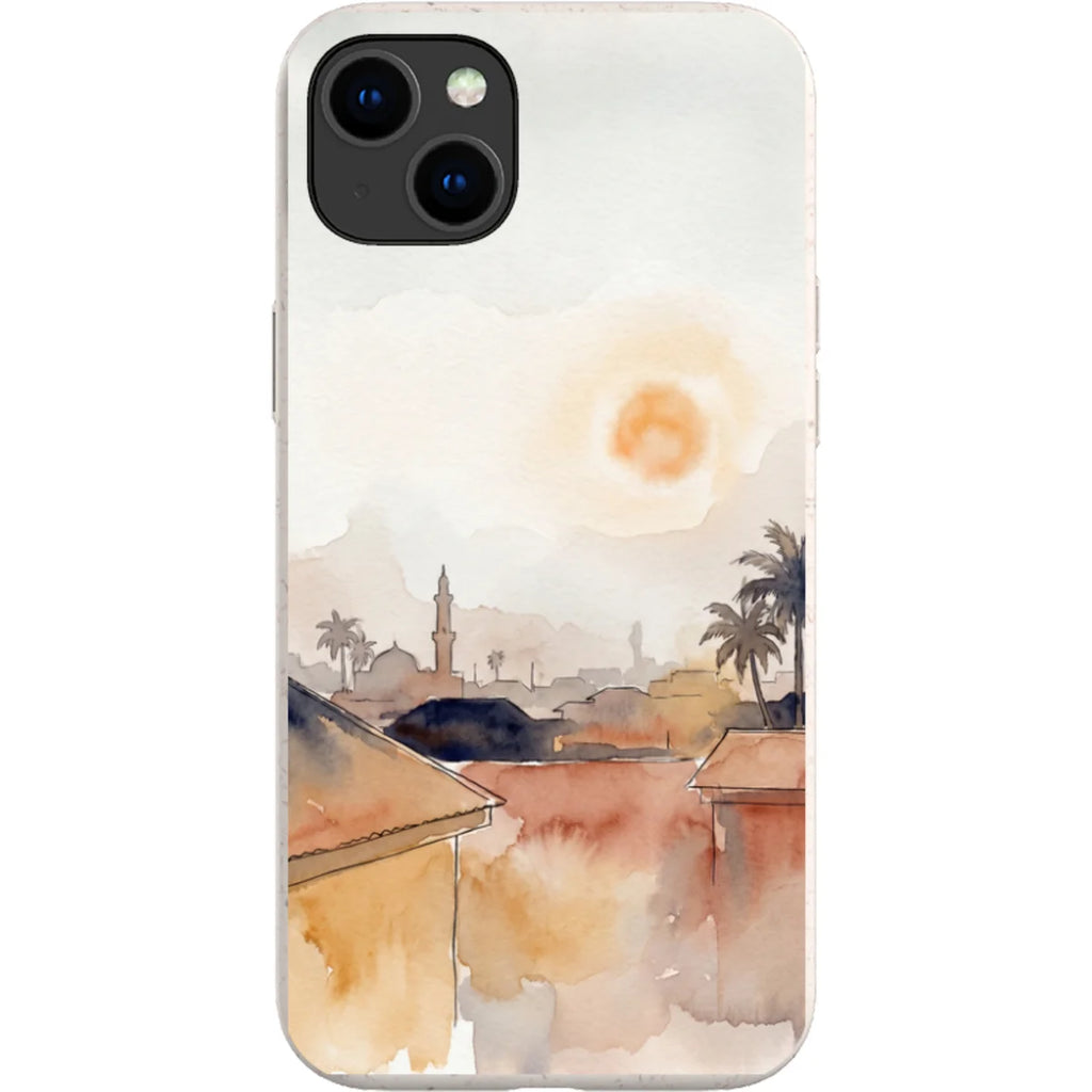 Harmattan Sky by Tobi Akinyemi — iPhone 15 Plus iPhone Bio-degradable Case — Finnaij