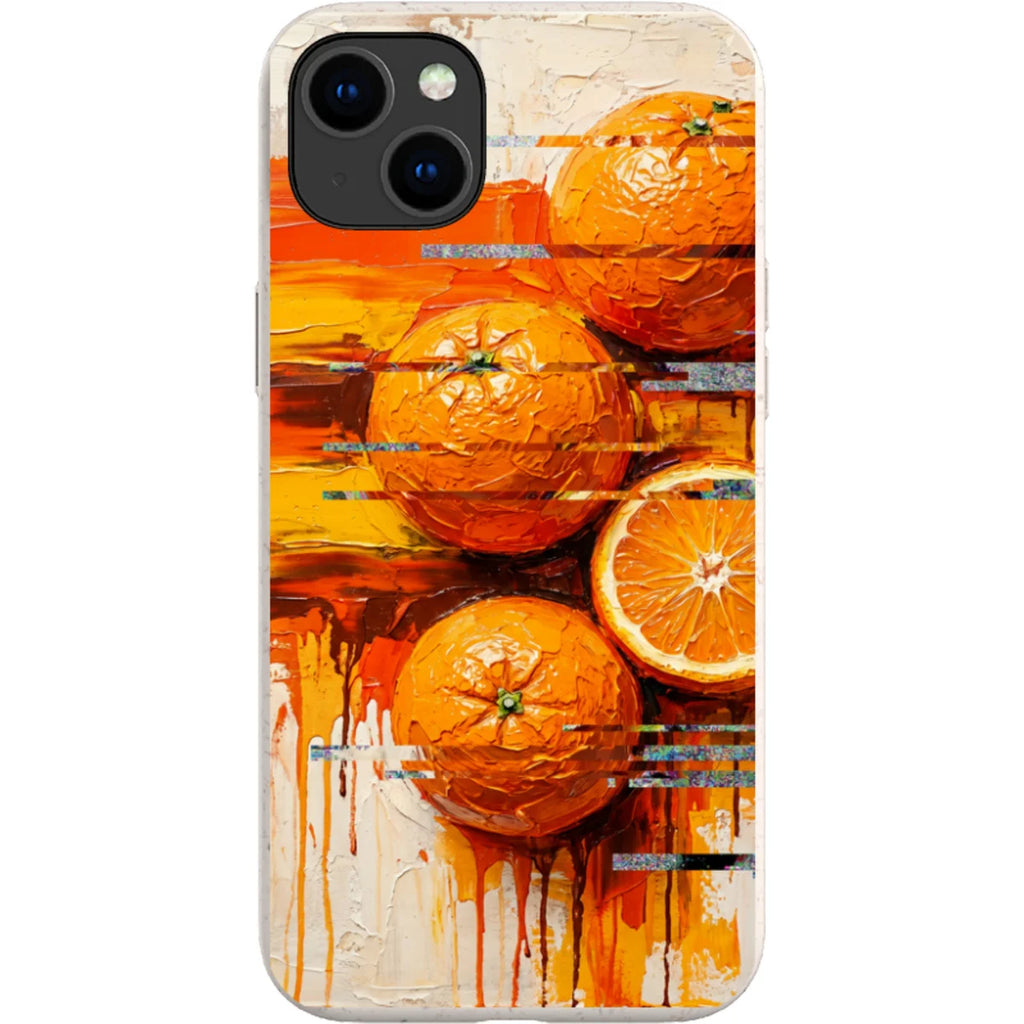 Oranges and Citrus Still Life by Frida Lövström — iPhone 15 Plus iPhone Bio-degradable Case — Finnaij