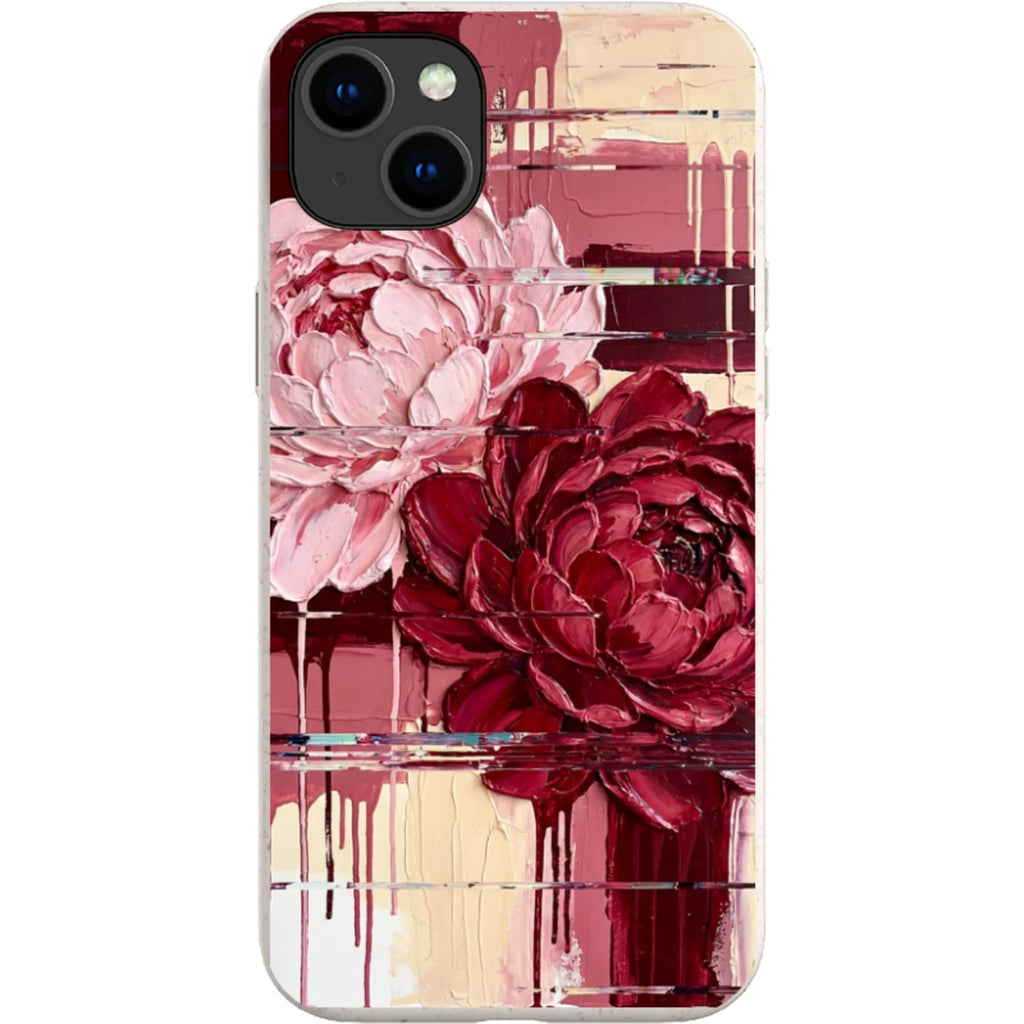 Peonies by Frida Lövström — iPhone 15 Plus iPhone Bio-degradable Case — Finnaij