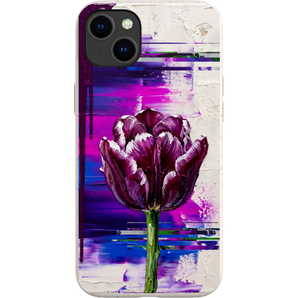 Single Dramatic Tulip by Frida Lövström — iPhone 15 Plus iPhone Bio-degradable Case — Finnaij