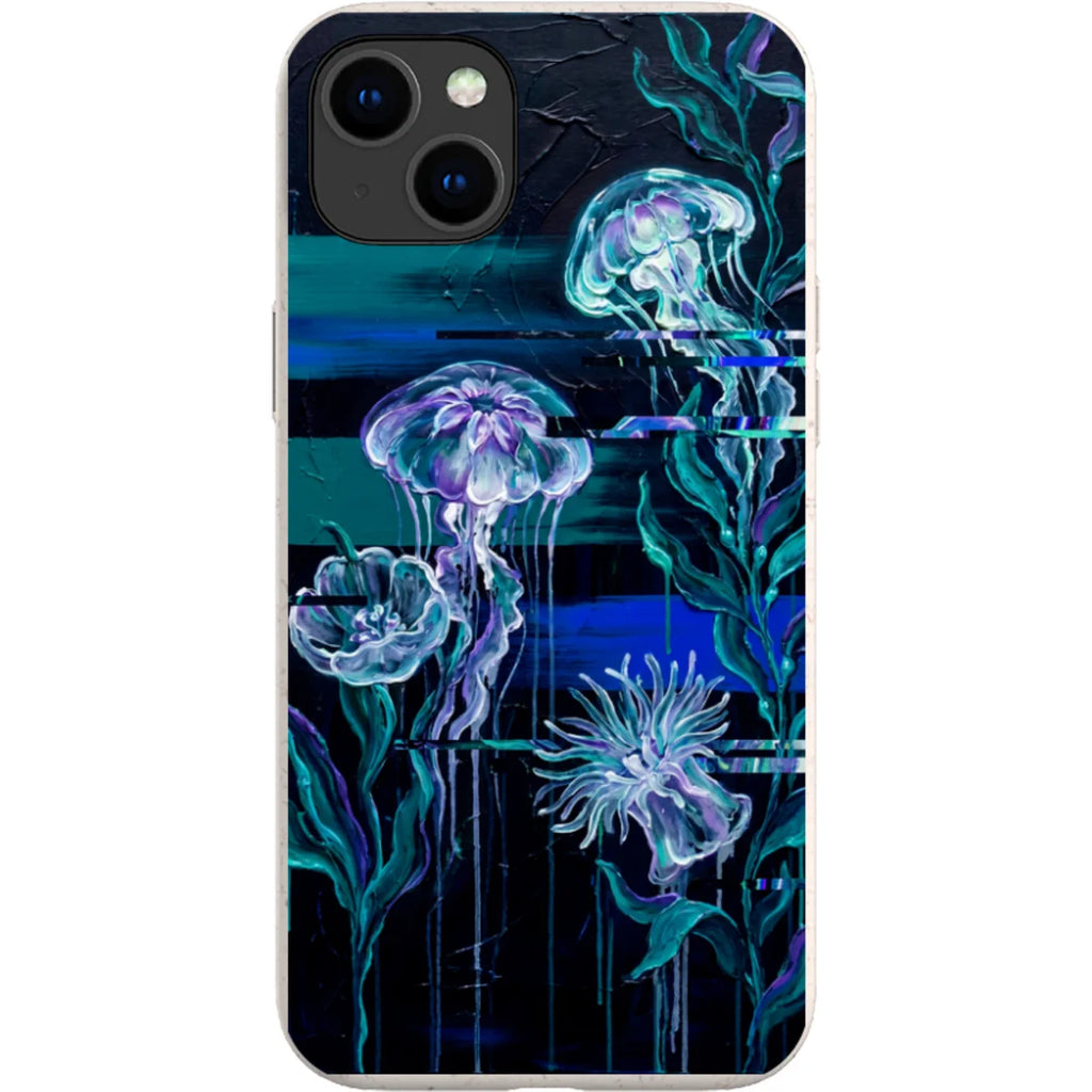 Deep-Sea Underwater Botanical Fantasy by Frida Lövström — iPhone 15 Plus iPhone Bio-degradable Case — Finnaij