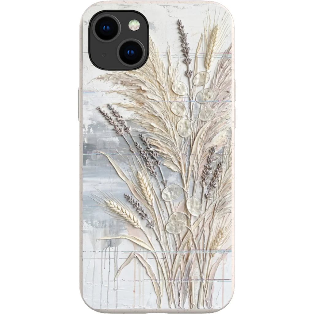 Dried Flowers and Grasses by Frida Lövström — iPhone 15 Plus iPhone Bio-degradable Case — Finnaij