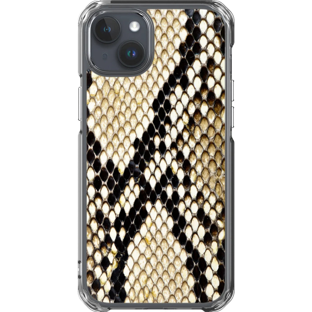 Serpent Chic — iPhone 15 Plus Clear Impact Case — Finnaij