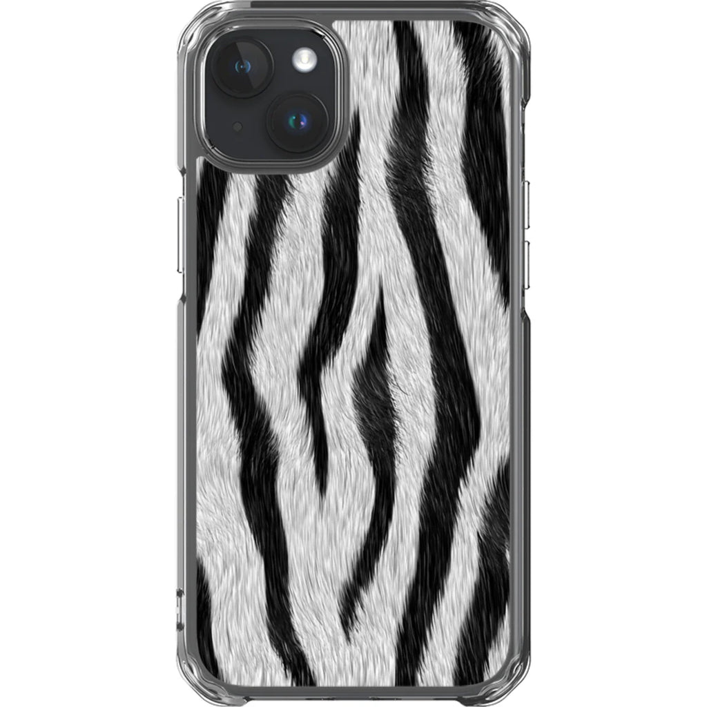 Zebra Groove — iPhone 15 Plus Magsafe Clear Impact Case — Finnaij