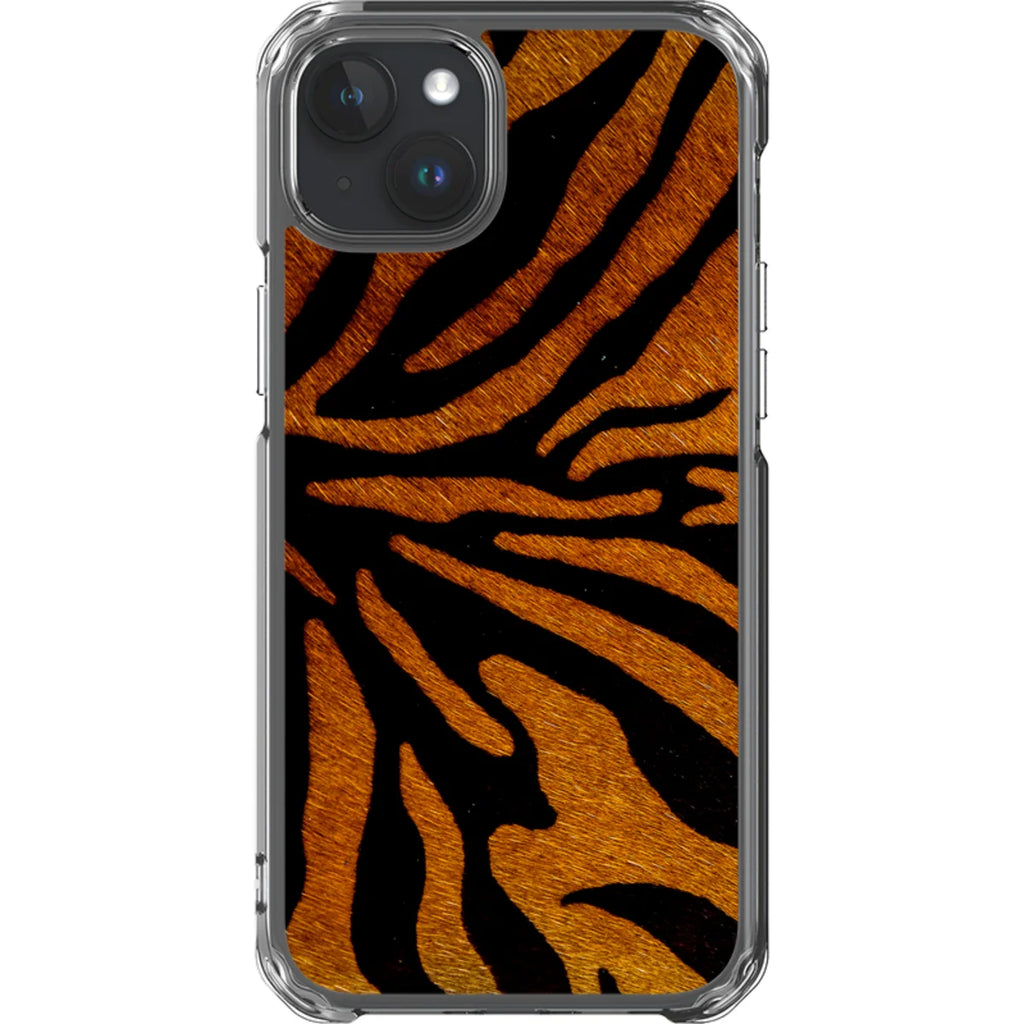 Stripes of the Wild — iPhone 15 Plus Magsafe Clear Impact Case — Finnaij