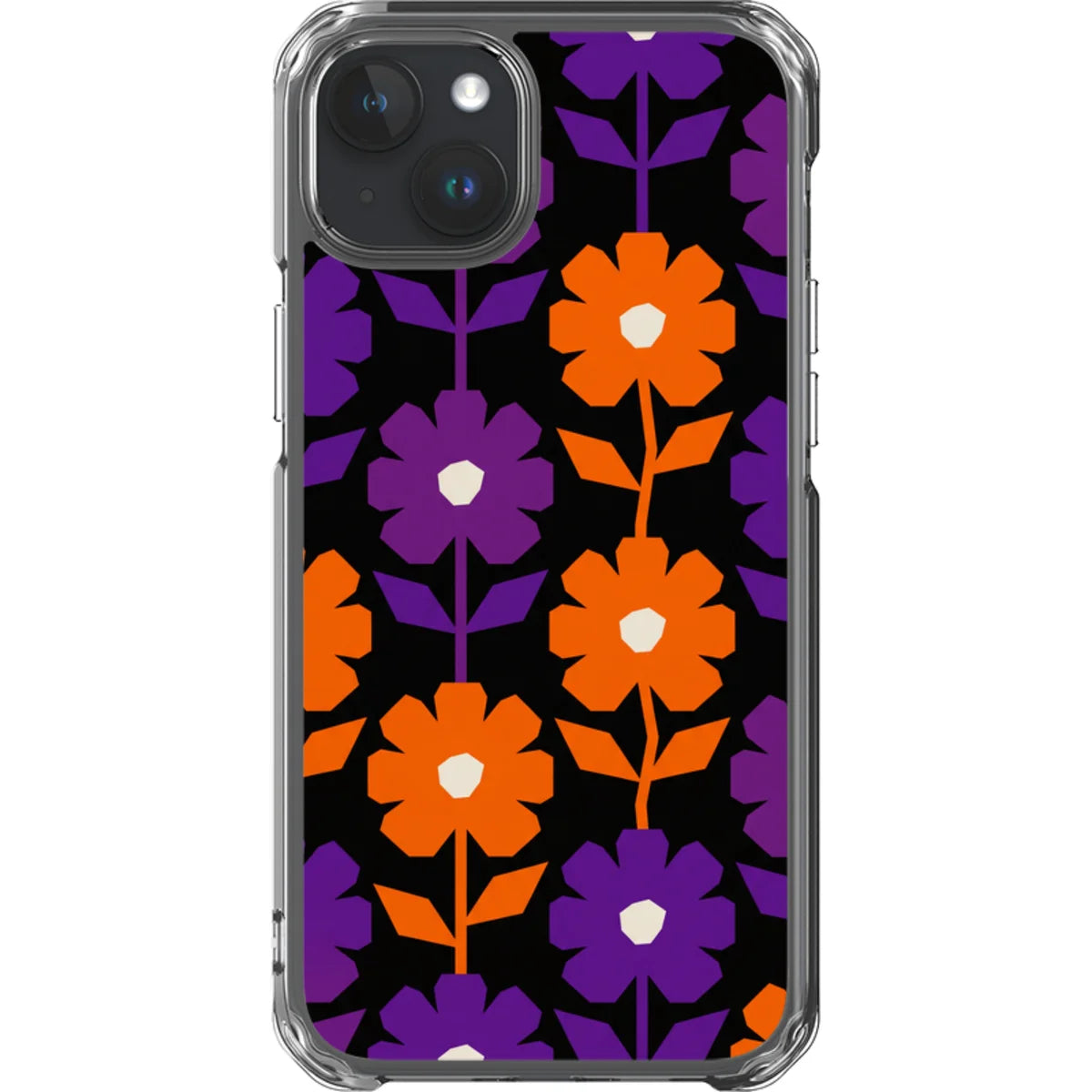 Haunted Bloom — iPhone 15 Plus Magsafe Clear Impact Case — Finnaij