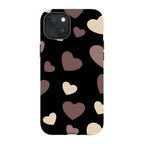 White & Black Hearts- iPhone Magsafe Tough Case — iPhone 15 Plus — Finnaij
