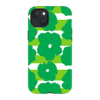 Bold Floral Green — iPhone 15 Plus Magsafe Tough Case — Finnaij