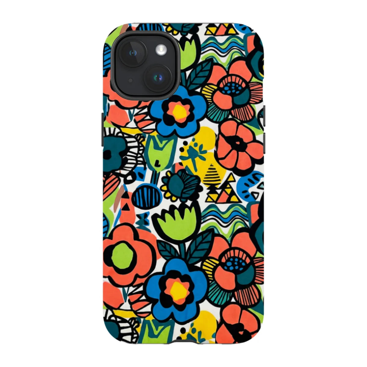 Floral Street Nordic by Salla Niemi — iPhone 15 Plus Magsafe Tough Case — Finnaij