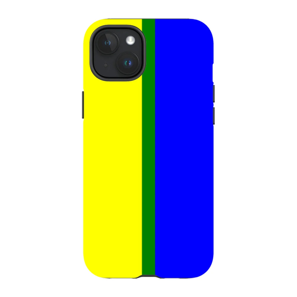 Rainbow Series Yellow Blue — iPhone 15 Plus Magsafe Tough Case — Finnaij