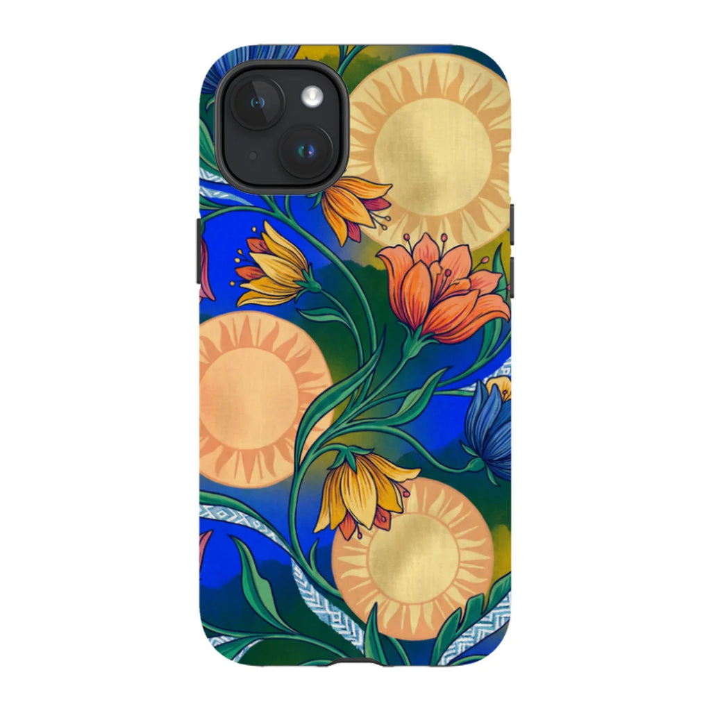 Midnight Sun Garden by Aino Kallio — iPhone 15 Plus Magsafe Tough Case — Finnaij