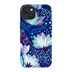 Frozen Lake Petals by Aino Kallio — iPhone 15 Plus Magsafe Tough Case — Finnaij