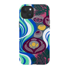 Sauna Bloom Motif by Aino Kallio — iPhone 15 Plus Magsafe Tough Case — Finnaij