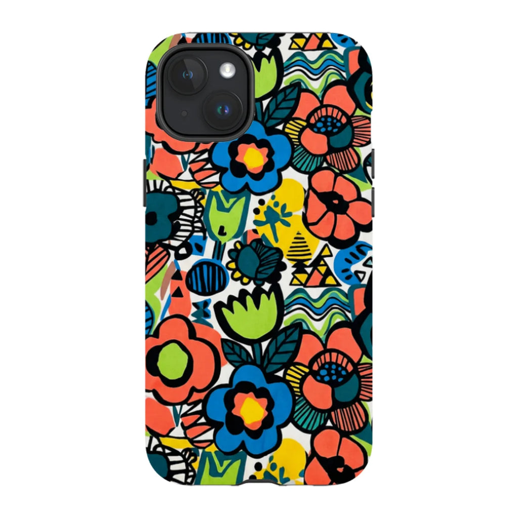 Floral Street Nordic by Salla Niemi — iPhone 15 Plus Magsafe Tough Case — Finnaij