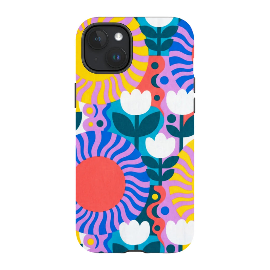 Midnight Sun Mod Bloom by Salla Niemi — iPhone 15 Plus Magsafe Tough Case — Finnaij