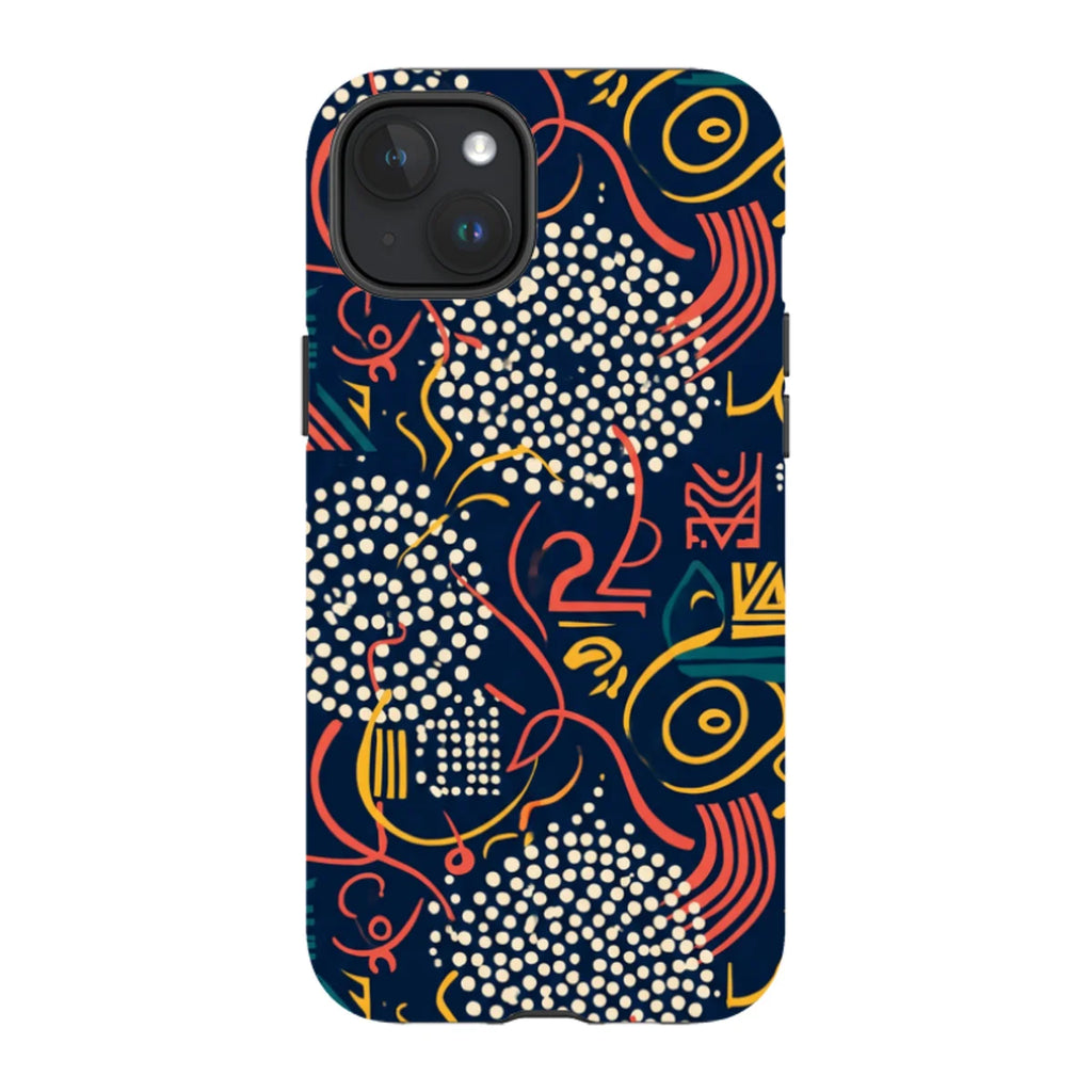 Adire Nightfall by Ada Okoye — Magsafe Tough Case for iPhone — Finnaij