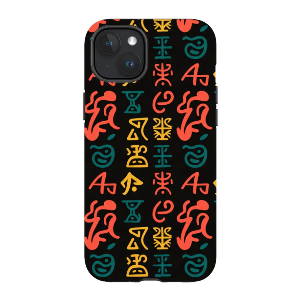 Nsibidi Pulse by Ada Okoye — Magsafe Tough Case for iPhone — Finnaij