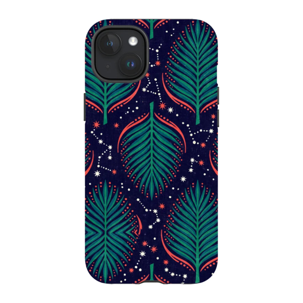 Palm Frond Constellations by Ada Okoye — iPhone 15 Plus MagSafe Tough Case — Finnaij