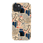 Sandstone Adire by Ada Okoye — iPhone 15 Plus MagSafe Tough Case — Finnaij