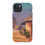 City Edge Quiet Street by Tobi Akinyemi — iPhone 15 Plus MagSafe Tough Case — Finnaij
