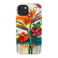 Tropical Flowers by Frida Lövström — iPhone 15 Plus Magsafe Tough Case — Finnaij