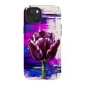 Single Dramatic Tulip by Frida Lövström — iPhone 15 Plus Magsafe Tough Case — Finnaij