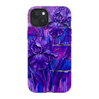 Iris Flowers by Frida Lövström — iPhone 15 Plus Magsafe Tough Case — Finnaij
