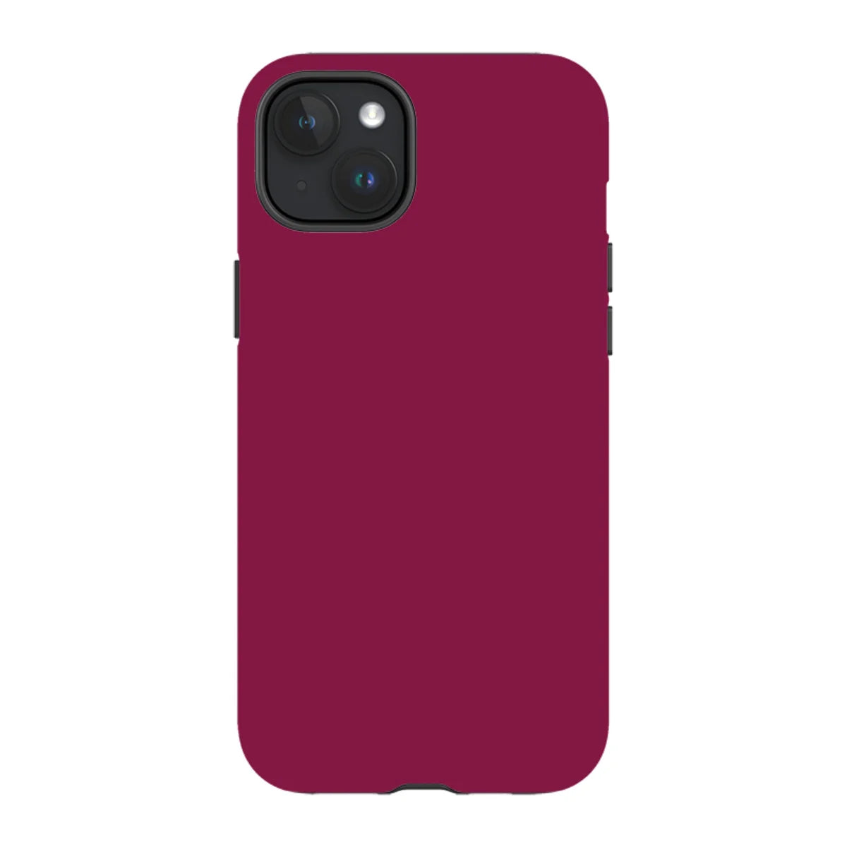 Simple Range Burgundy Orchid — iPhone 15 Plus MagSafe Tough Case — Finnaij
