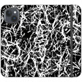 Black-White Grunge — iPhone 15 Plus Wallet Case — Finnaij