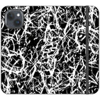 Black-White Grunge — iPhone 15 Plus Wallet Case — Finnaij