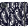 Feathers in Bloom Vegan Leather — iPhone 15 Plus Wallet Case — Finnaij